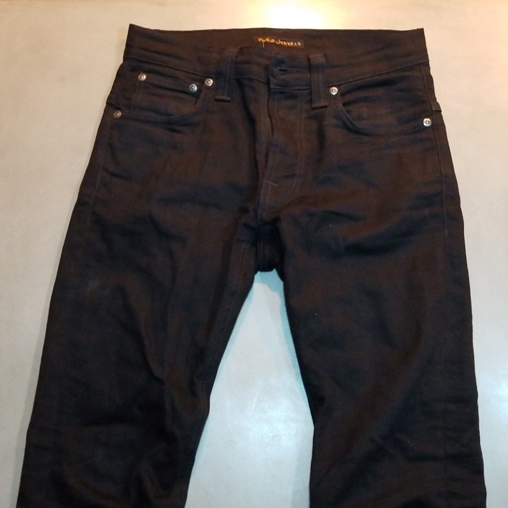Nudie Jean's tape Ted black